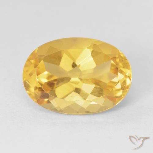 6.22ct Naturel Doré Citrine, ovale, VVS-VS