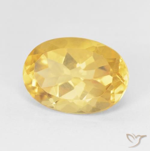 Citrine Doré naturelle ovale, 6.22 ct, VVS-VS
