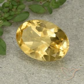 Citrine Orange Doré naturelle ovale, 5.32 ct, VVS-VS