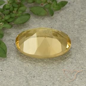 Citrine Orange Doré naturelle ovale, 5.32 ct, VVS-VS
