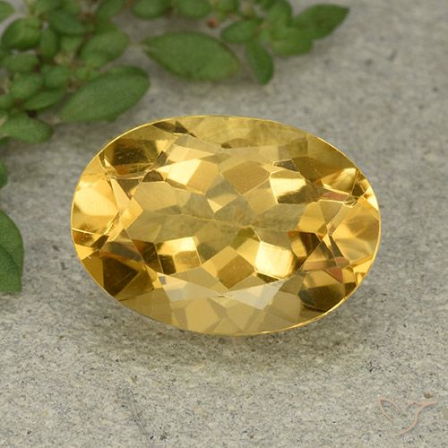 5.91ct Naturel Orange Doré Citrine, ovale, VVS-VS