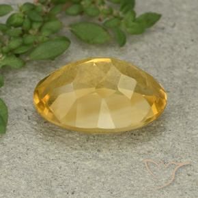 Citrine Orange Doré naturelle ovale, 5.91 ct, VVS-VS