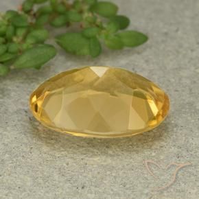Citrine Doré moyen naturelle ovale, 4.83 ct, VVS