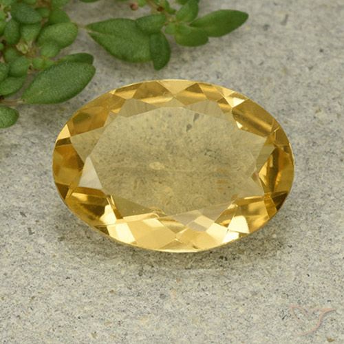 3.99ct Naturel Orange Doré Citrine, ovale, VVS