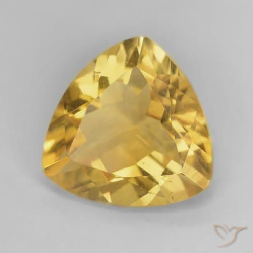 Citrine Or naturelle Trillion, 4.72 ct, VVS