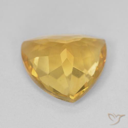 Citrine Or naturelle Trillion, 4.72 ct, VVS