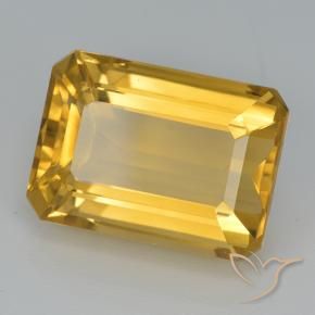 Citrine Doré foncé naturelle Octogone / coupe Émeraude, 8.02 ct, VVS