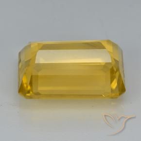 Citrine Orange Doré naturelle Octogone / coupe Émeraude, 7.47 ct, VVS