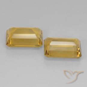 Shop natural 14.27ct Doré Citrine gems, Octogone / coupe Émeraude, from Brésil at GemSelect. In stock, global shipping!