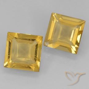Shop natural 1.75ct Or moyen Citrine gems, Carré, from Brésil at GemSelect. In stock, global shipping!