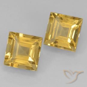 Shop natural 2.07ct Or moyen Citrine gems, Carré, from Brésil at GemSelect. In stock, global shipping!