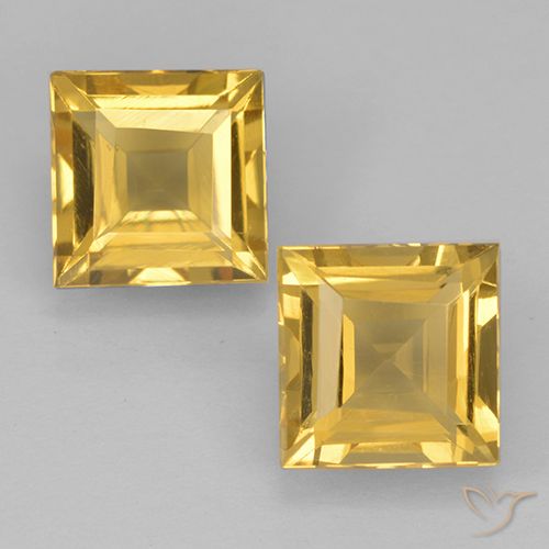 Shop natural 1.98ct Or moyen Citrine gems, Carré, from Brésil at GemSelect. In stock, global shipping!
