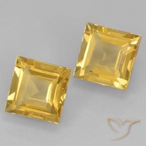 Shop natural 1.98ct Or moyen Citrine gems, Carré, from Brésil at GemSelect. In stock, global shipping!