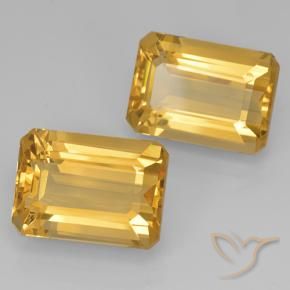 Shop natural 15.27ct Doré vif Citrine gems, Octogone / coupe Émeraude, from Brésil at GemSelect. In stock, global shipping!