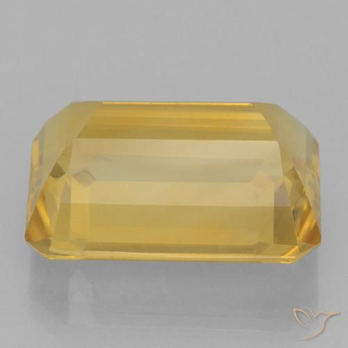 Citrine Or moyen naturelle Octogone / coupe Émeraude, 10.85 ct, VVS