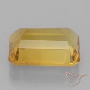 Citrine Or moyen naturelle Octogone / coupe Émeraude, 7.18 ct, VVS