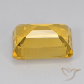 Citrine Doré naturelle Octogone / coupe Émeraude, 7.37 ct, VVS-VS