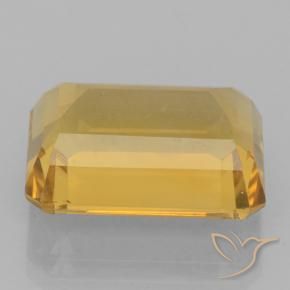 Citrine Doré naturelle Octogone / coupe Émeraude, 7.69 ct, VVS-VS