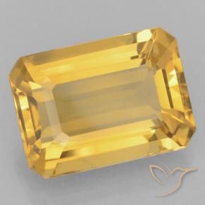 Citrine Or moyen naturelle Octogone / coupe Émeraude, 6.60 ct, VVS