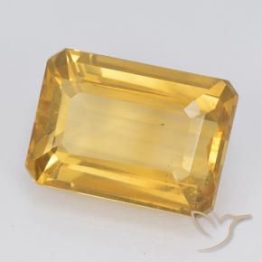 Citrine Doré vif naturelle Octogone / coupe Émeraude, 7.50 ct, VVS-VS