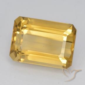 Citrine Or moyen naturelle Octogone / coupe Émeraude, 8.07 ct, VVS-VS