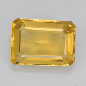 Citrine doré moyen naturelle taille émeraude, 6,42 ct, VVS