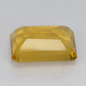 Citrine doré moyen naturelle taille émeraude, 6,42 ct, VVS