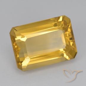 Citrine Doré moyen naturelle Octogone / coupe Émeraude, 6.72 ct, VVS-VS