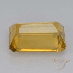 Citrine Doré moyen naturelle Octogone / coupe Émeraude, 6.72 ct, VVS-VS
