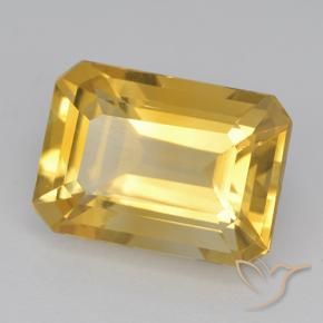 Citrine Orange Doré naturelle Octogone / coupe Émeraude, 6.94 ct, VVS-VS