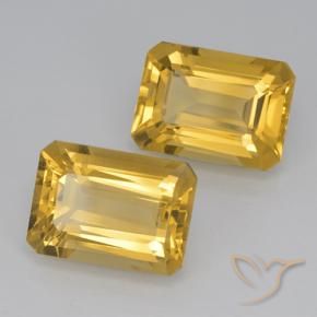 Shop natural 14.82ct Doré vif Citrine gems, Octogone / coupe Émeraude, from Brésil at GemSelect. In stock, global shipping!