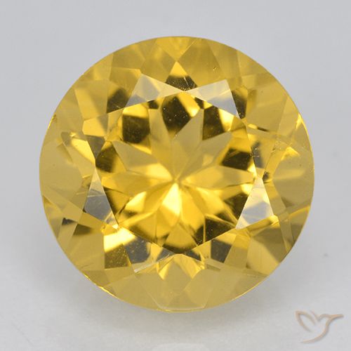5.59ct Naturel Doré moyen Citrine, Tour, VVS