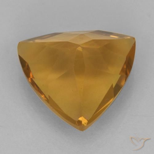 Citrine Doré foncé naturelle Trillion, 1.98 ct, VVS