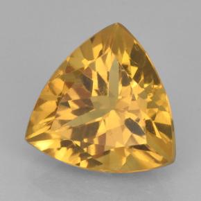 Citrine doré naturelle trillion, 2,24 ct, VVS