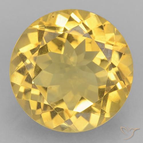 5.88ct Naturel Jaune doré léger Citrine, Tour, VVS