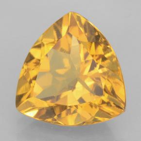 Citrine doré naturelle trillion, 3,64 ct, VVS