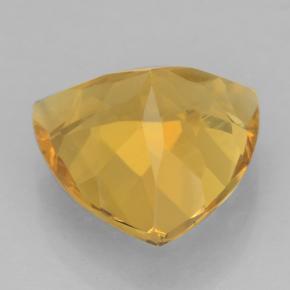 Citrine doré naturelle trillion, 3,64 ct, VVS