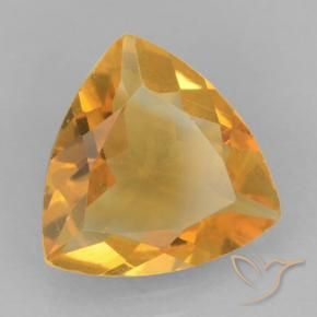 Citrine Orange-or naturelle Trillion, 1.58 ct, VVS