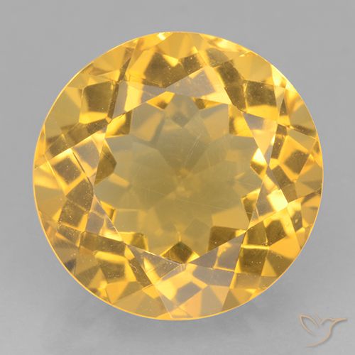 6.25ct Naturel Doré moyen Citrine, Tour, VVS