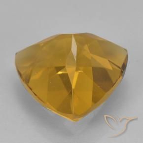 Citrine Orange doré profond naturelle Trillion, 2.33 ct, VVS