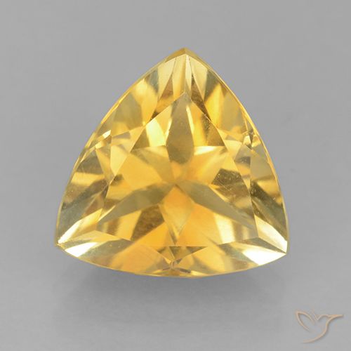 Citrine Or moyen naturelle Trillion, 2.12 ct, VVS