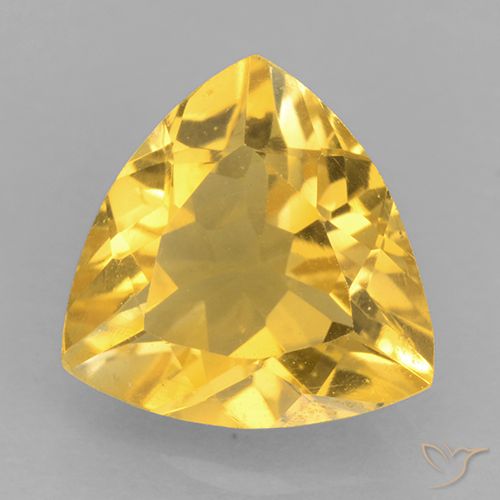 Citrine Doré vif naturelle Trillion, 2.00 ct, VVS