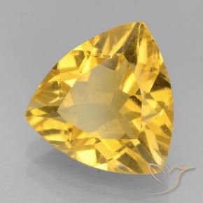 Citrine Doré vif naturelle Trillion, 2.00 ct, VVS