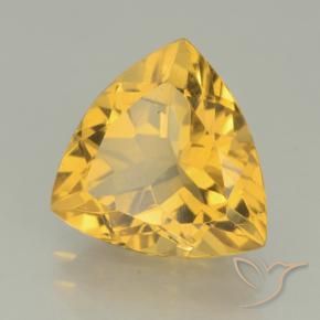 Citrine Or moyen naturelle Trillion, 2.16 ct, VVS