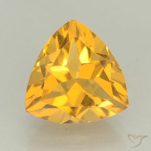 Citrine Or moyen naturelle Trillion, 2.22 ct, VVS