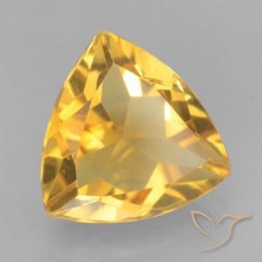 Citrine Doré foncé naturelle Trillion, 1.99 ct, VVS