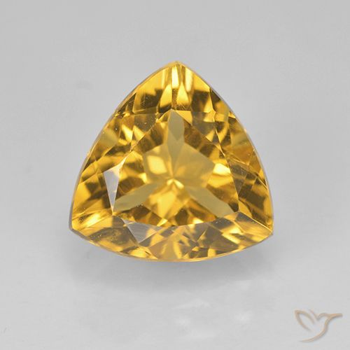 2.32ct Naturel Doré Citrine, Trillion, VVS