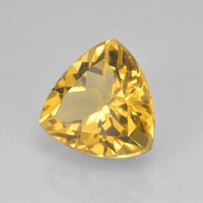 Citrine doré naturelle trillion, 2,23 ct, VVS