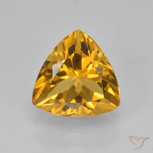 2.24ct Naturel Doré foncé Citrine, Trillion, VVS