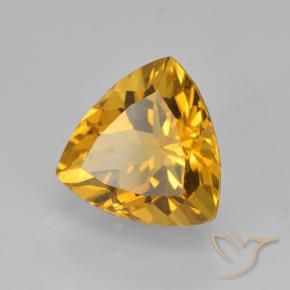 Citrine Doré foncé naturelle Trillion, 2.24 ct, VVS